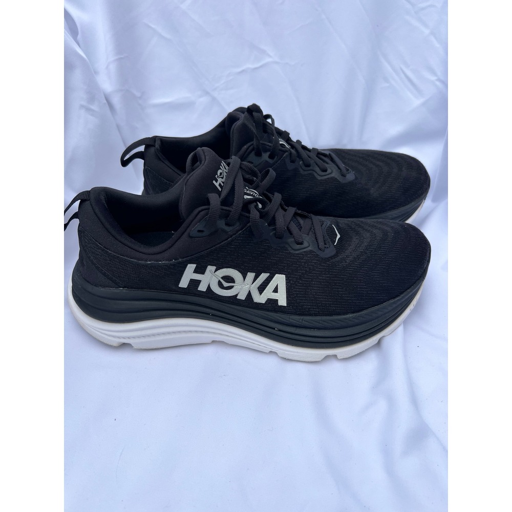Hoka Gaviota 5 Black White Stability Running Shoes Sneakers Mens 9.5B 9.5 B